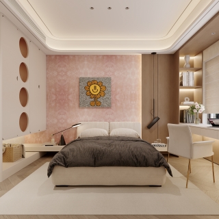 现代女儿房特写