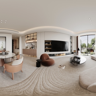 一楼客餐厅全景