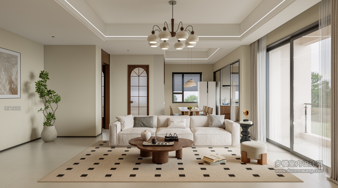 傅总自建房_二层客厅001