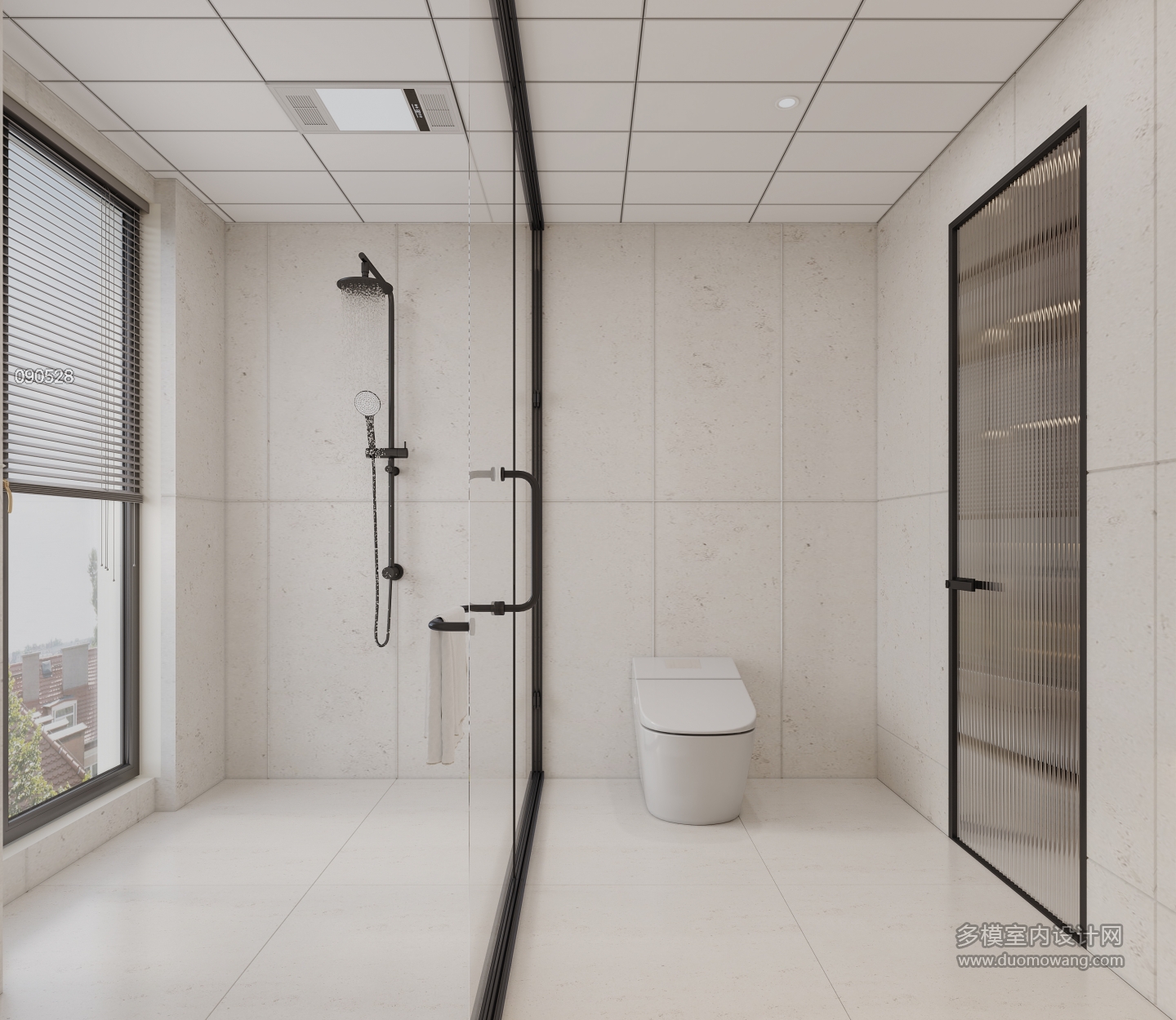 现代中古主卧卫生间