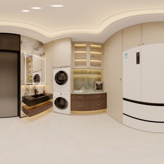 现代法式中古负一功能区全景