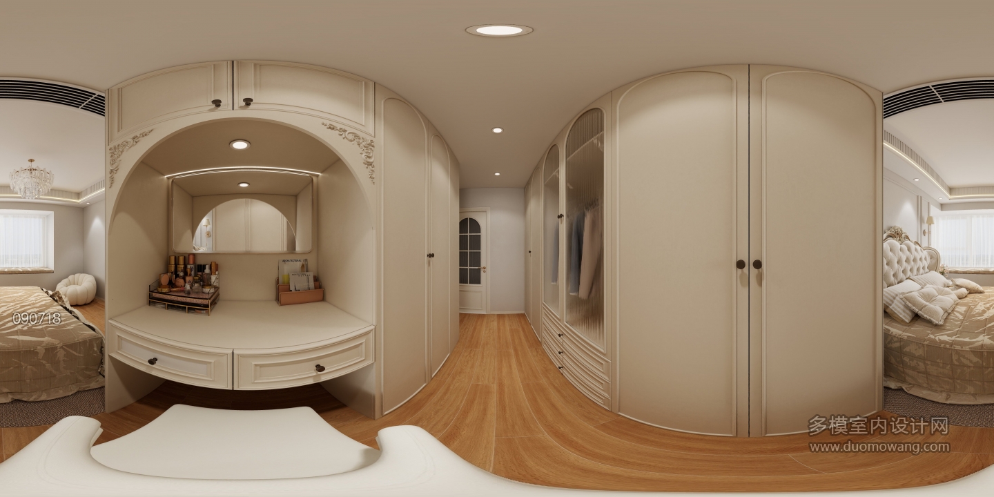 法式主卧衣帽间