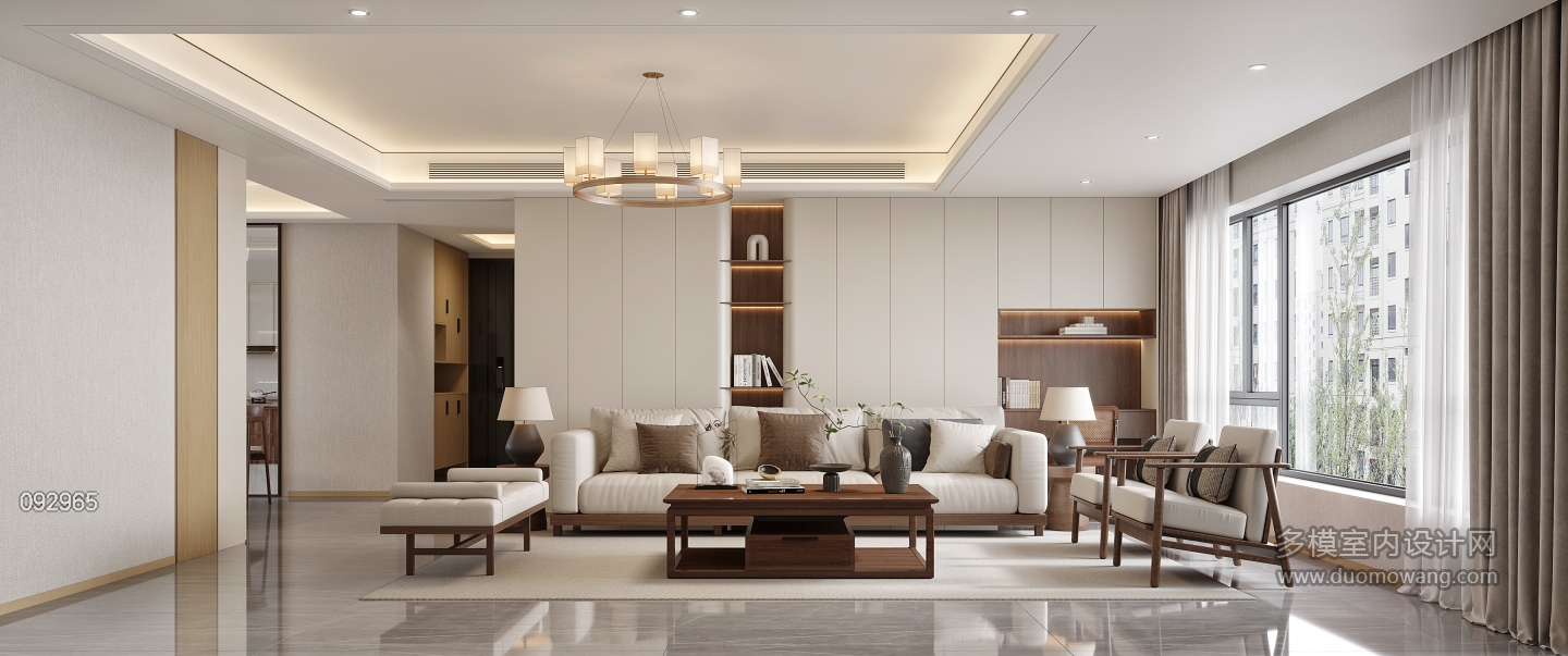 新中式沙发背景