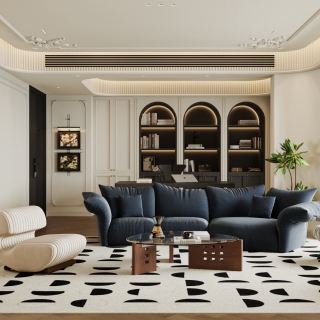 法式复古客厅02