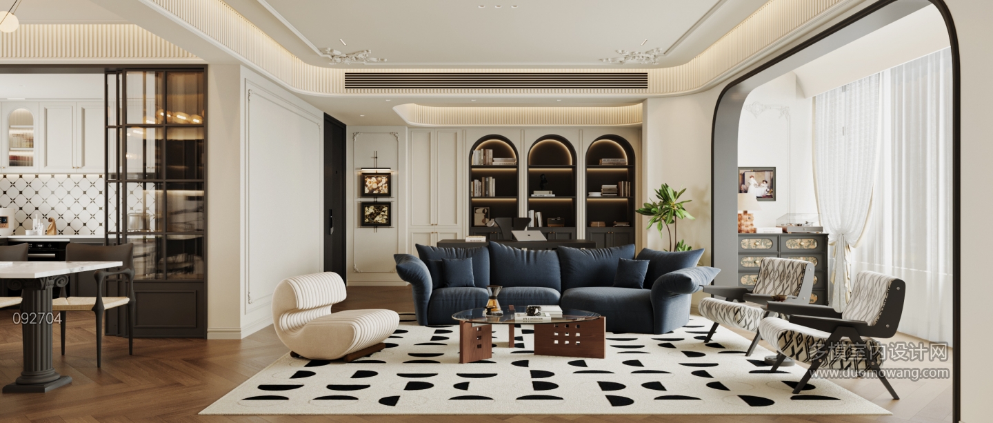 法式复古客厅02