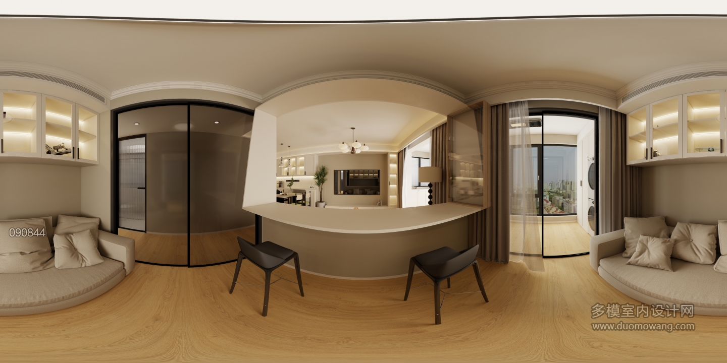 现代开放式书房