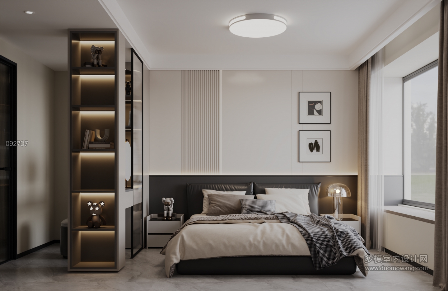 现代卧室单张