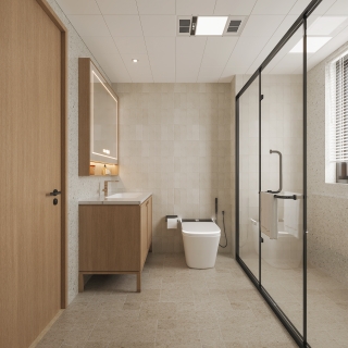 现代中古三楼卫生间