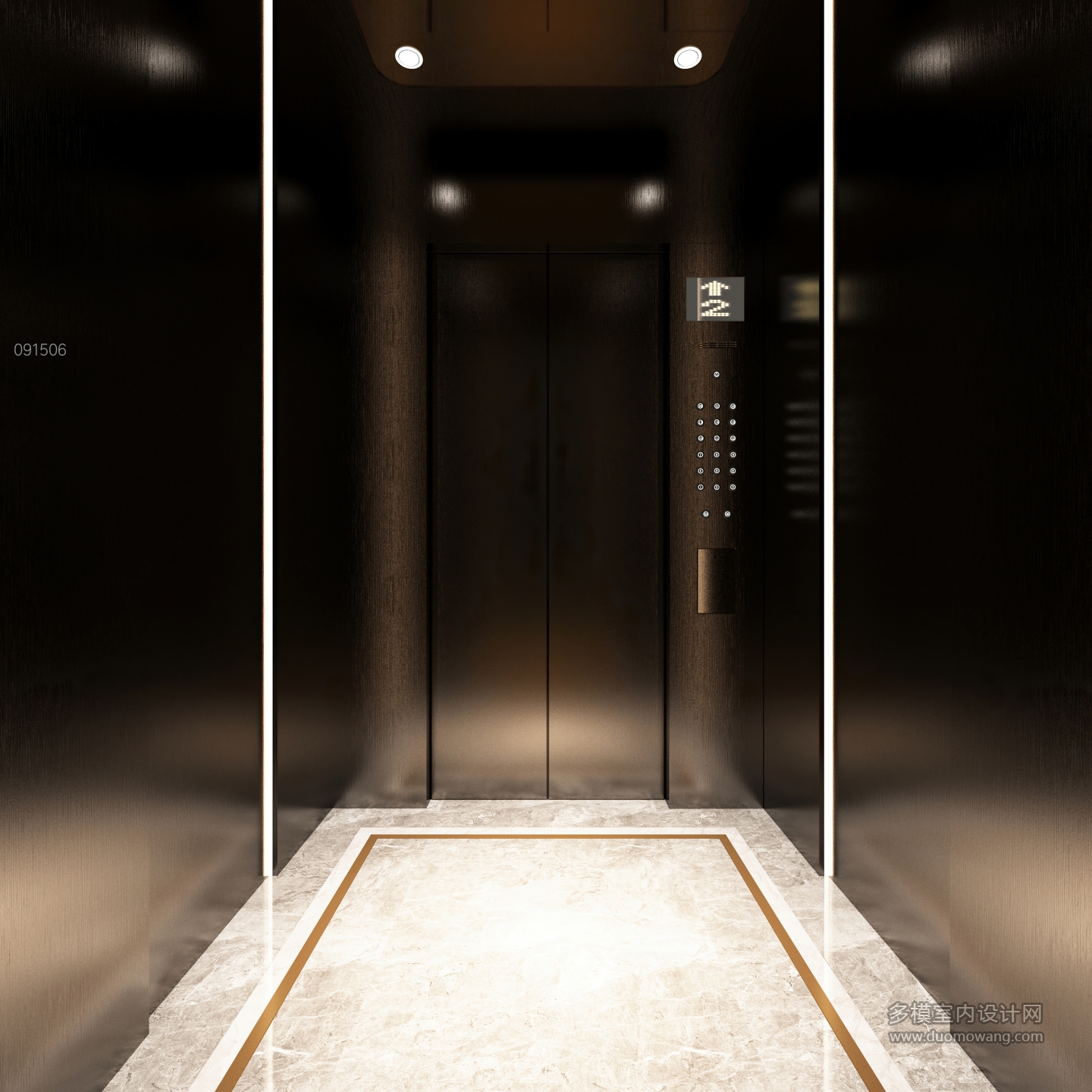 现代电梯厢
