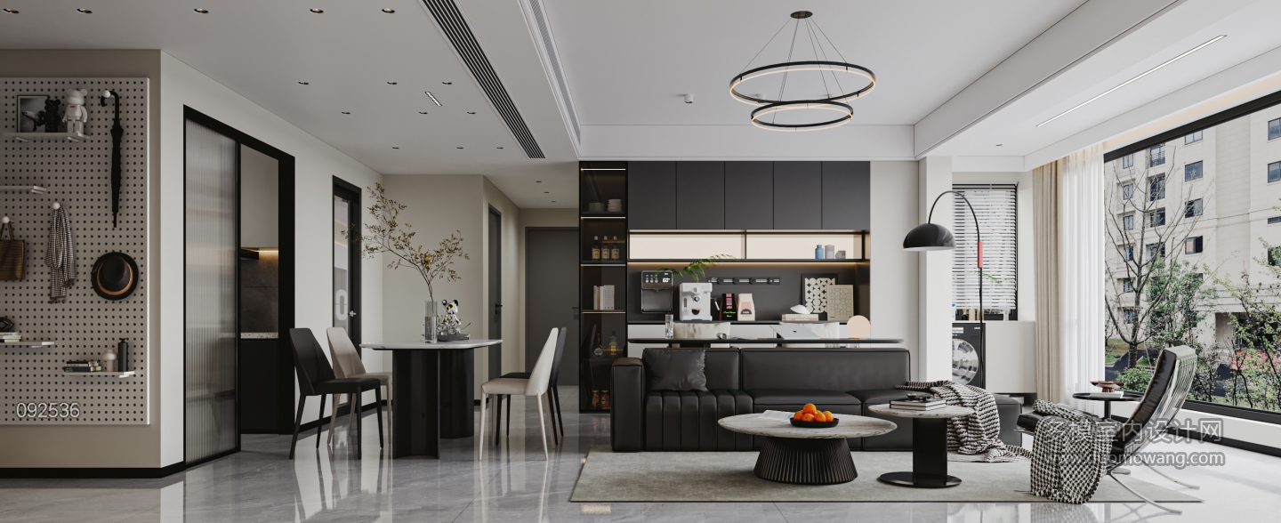 现代客餐厅特写