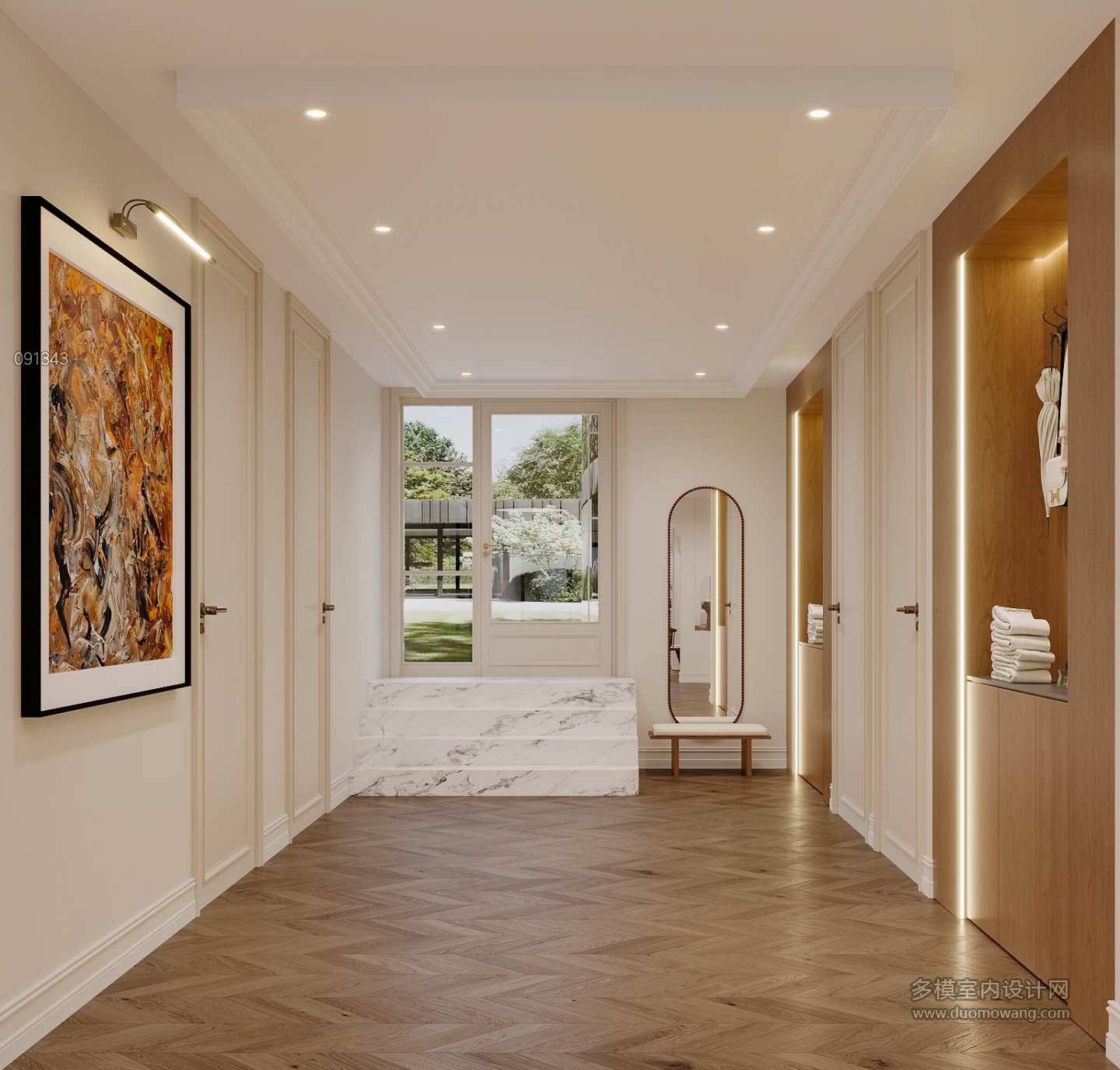 法式-负一层门厅单张