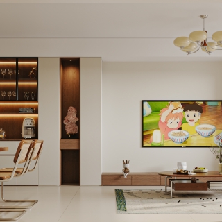 中古风客餐厅特写