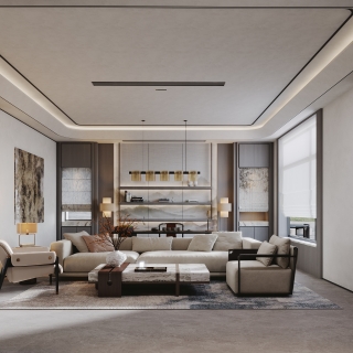 新中式1楼_沙发静态