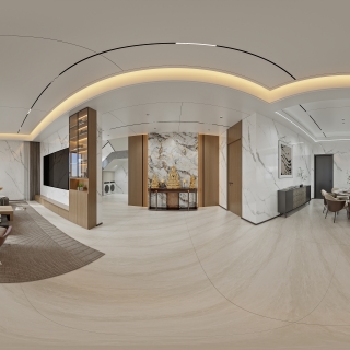 傅总自建房_一层客厅