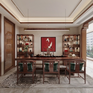 新中式茶室单张