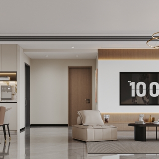 现代客餐厅特写