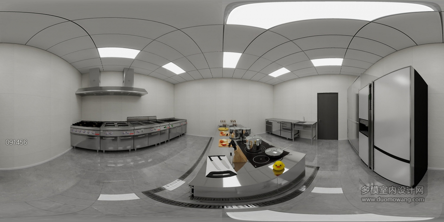 现代酒店厨房