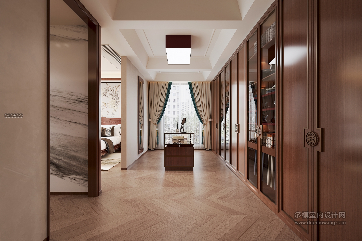 新中式衣帽间单张