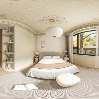 现代二楼轻法次卧360