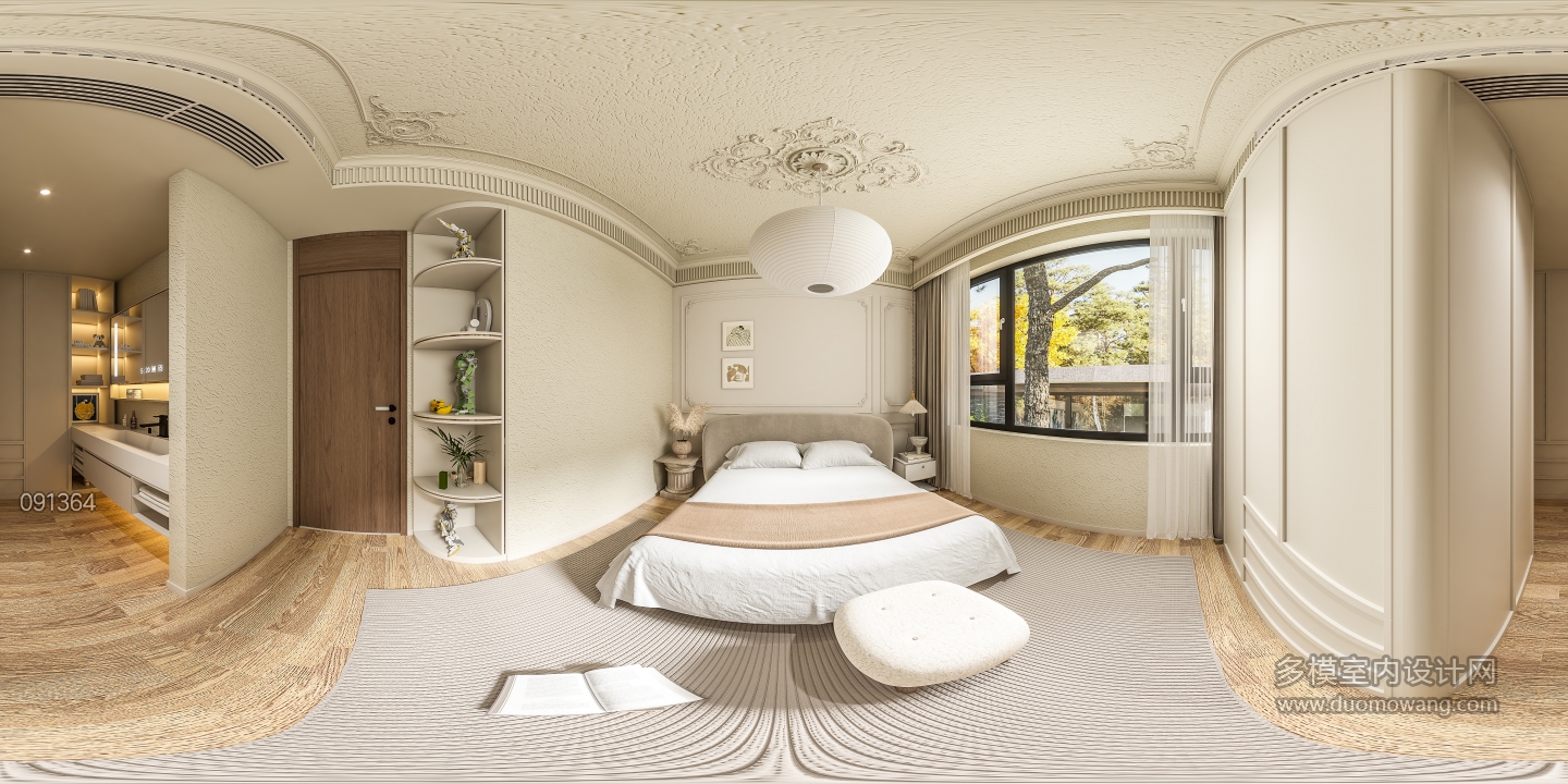 现代二楼轻法次卧360