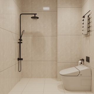 现代办公室卫生间