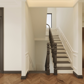 现代二楼楼梯间单张