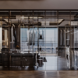 现代主卧衣帽间