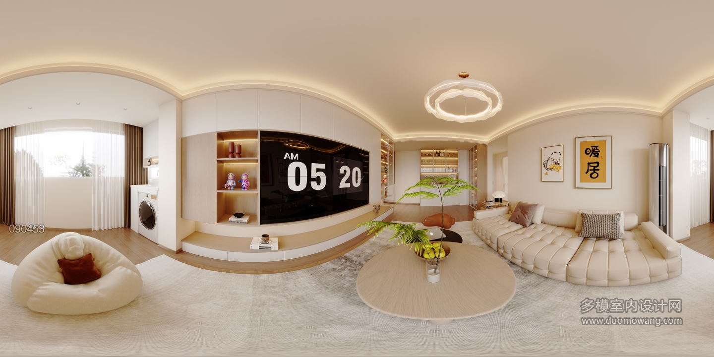 分钟寺一号院_全景客餐厅