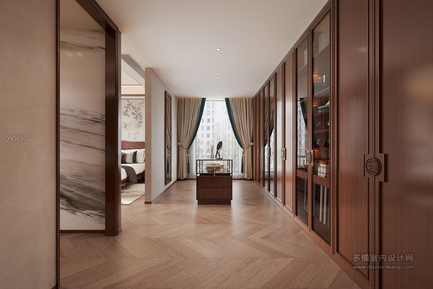 新中式衣帽间单张