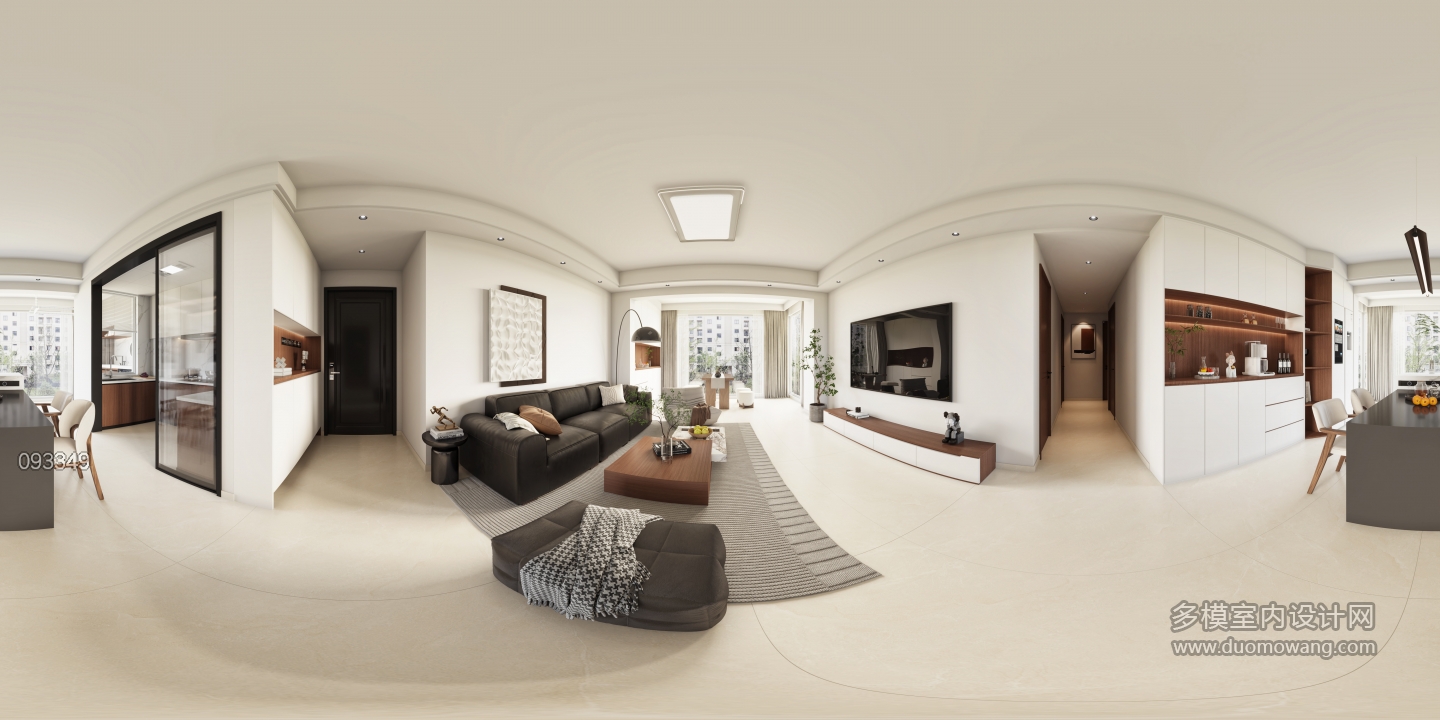 现代客餐厅全景