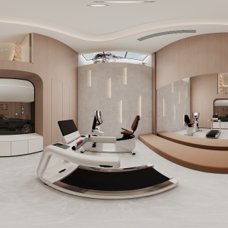 负二健身区全景