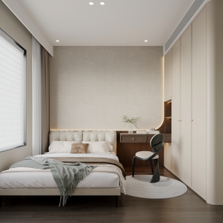 现代法式中古一层北次卧