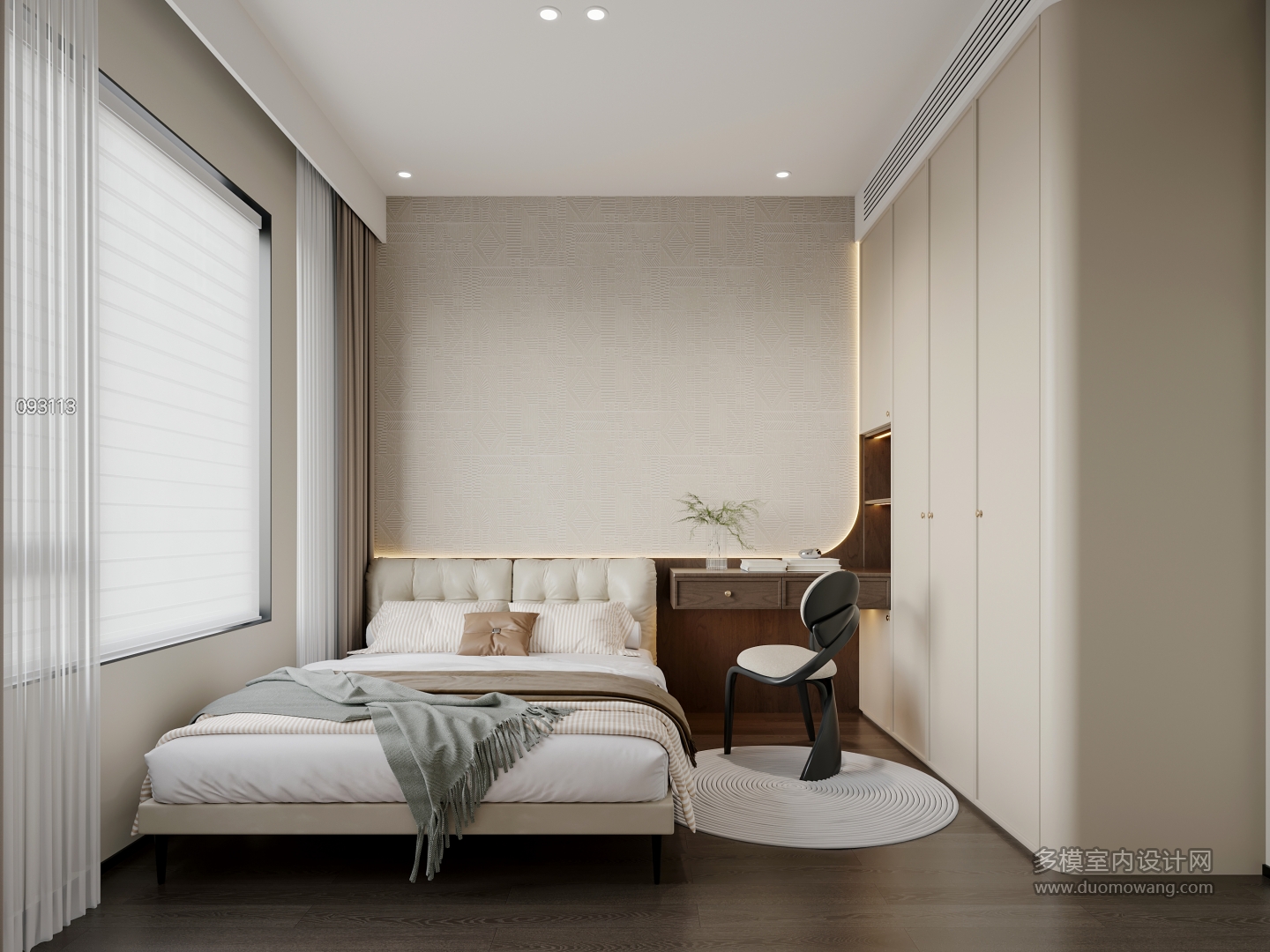 现代法式中古一层北次卧