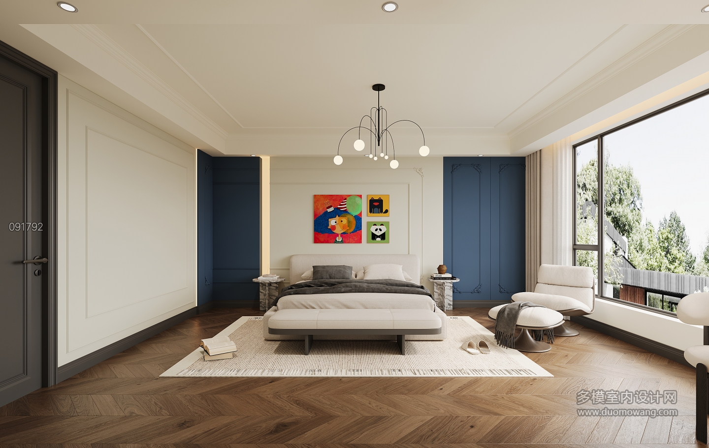 现代二楼次卧单张