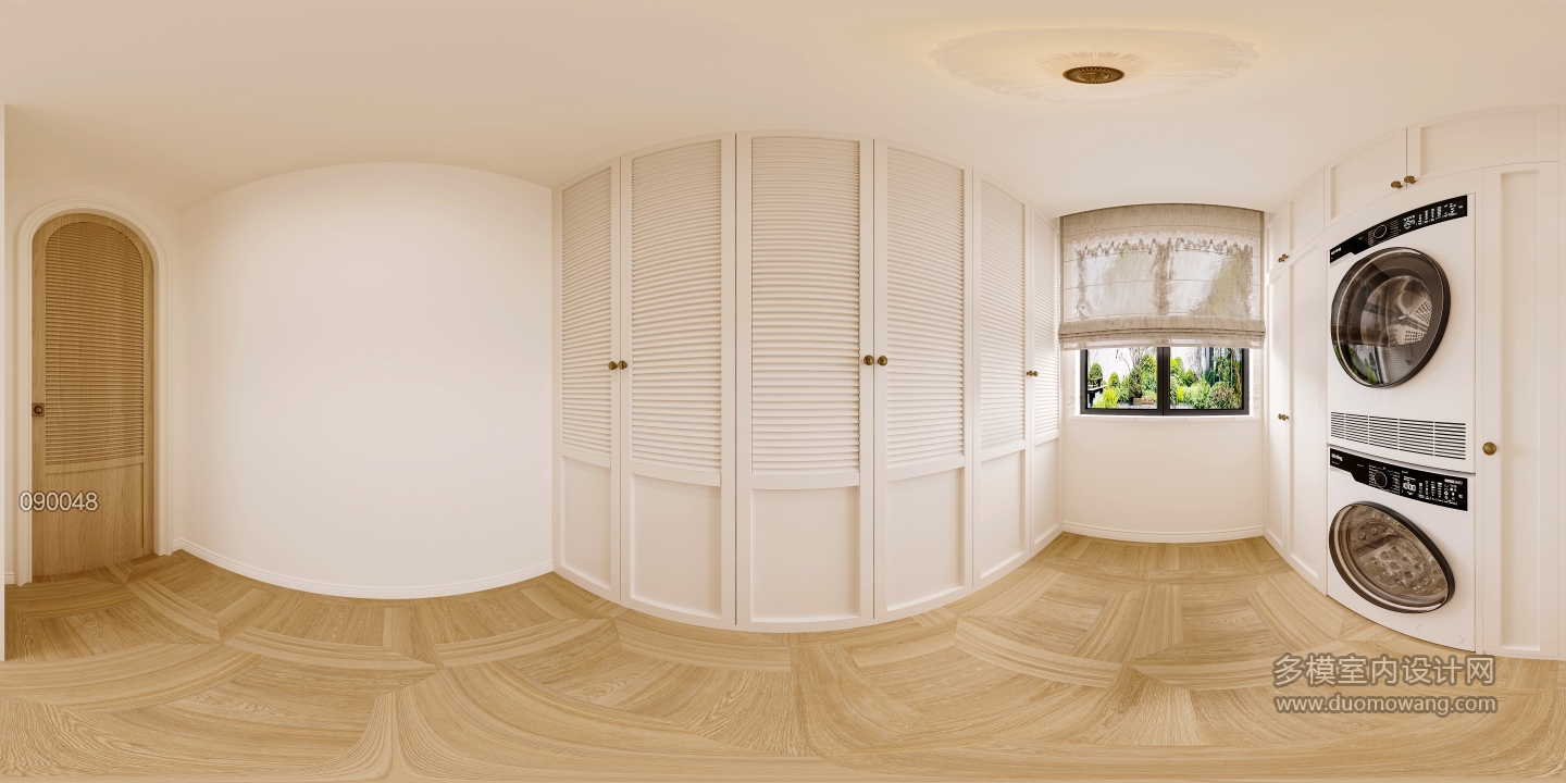 法式自然风衣帽间360