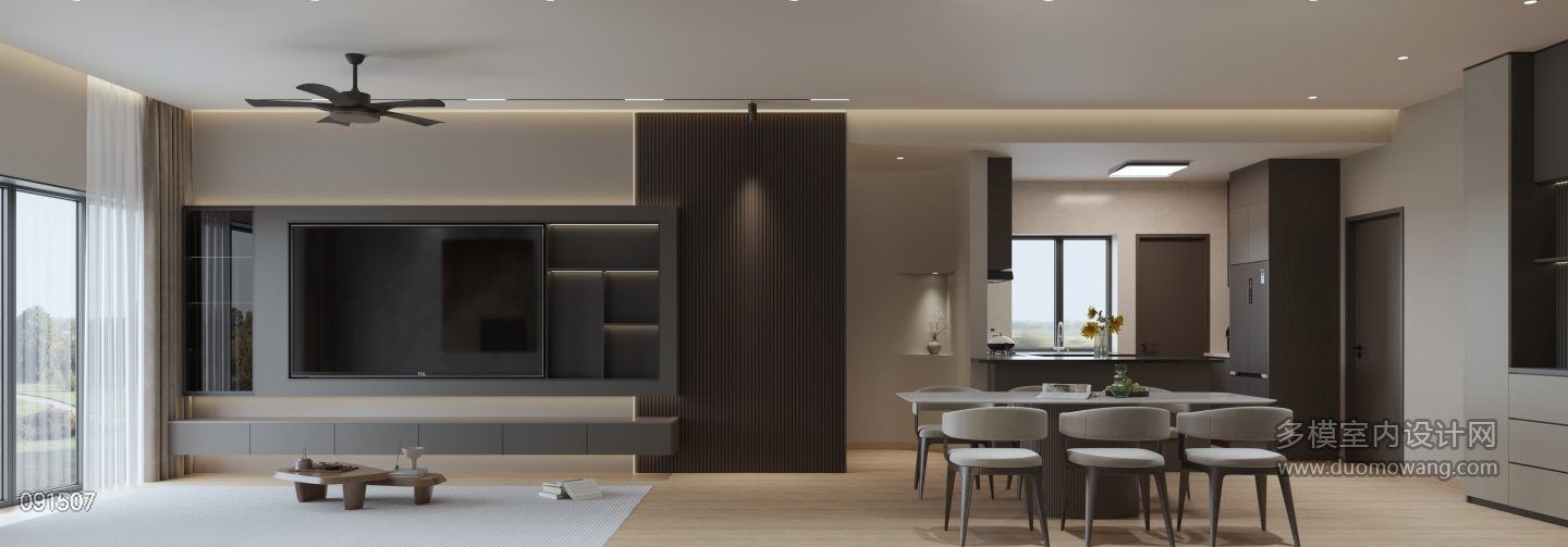 现代 客餐厅 单张1
