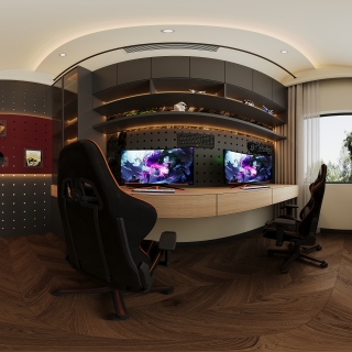 现代三楼电竞房全景