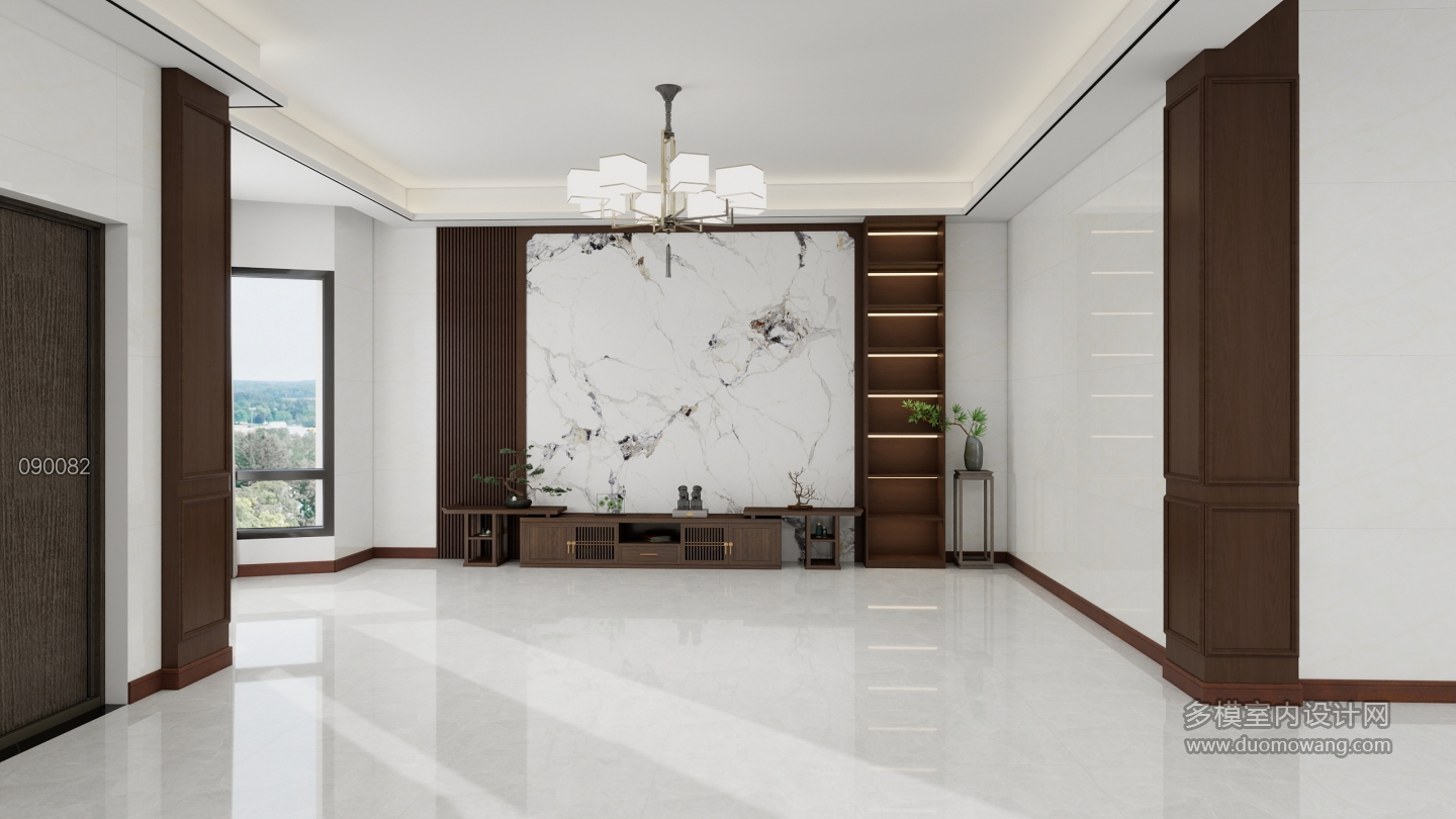 新中式客厅背景墙