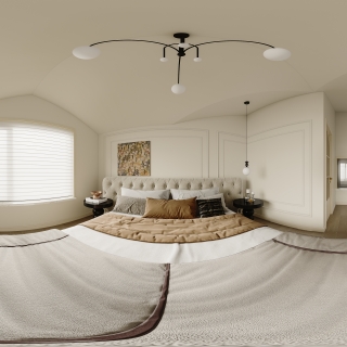 现代轻法三层次卧全景