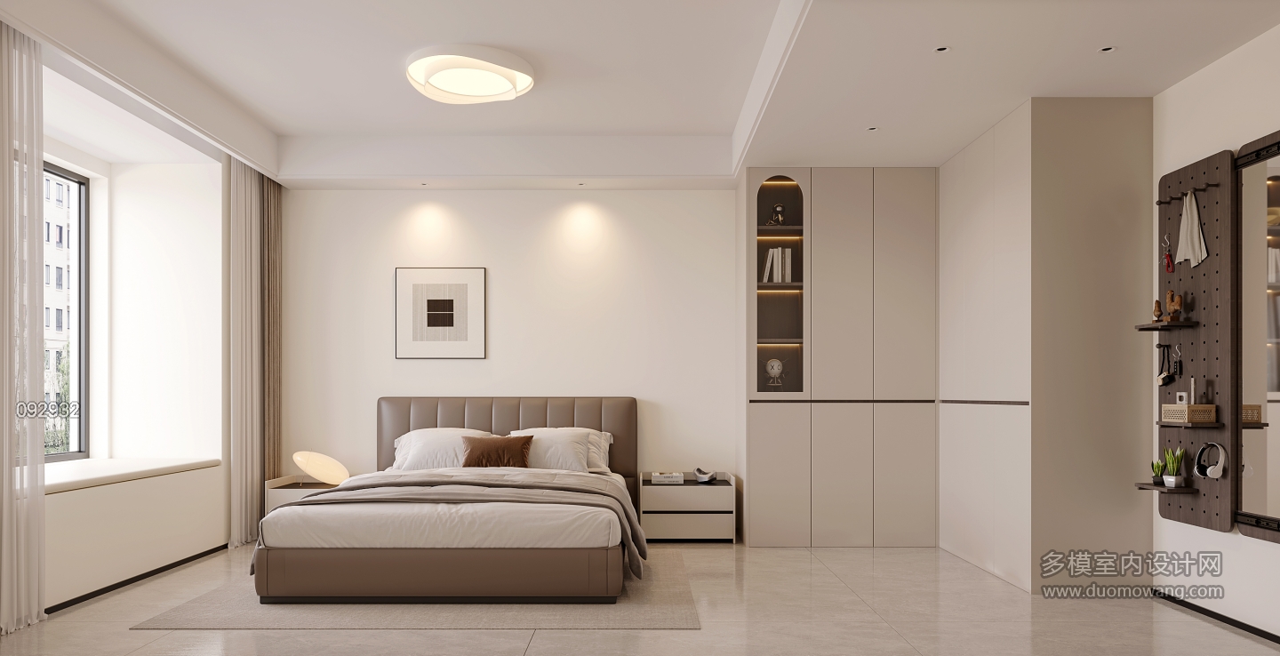 现代南次卧透视