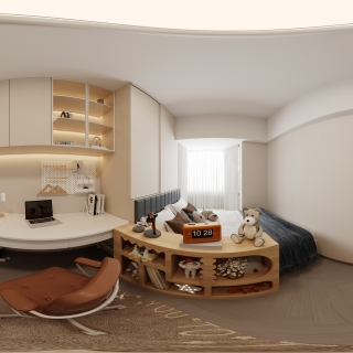 现代儿童房全景