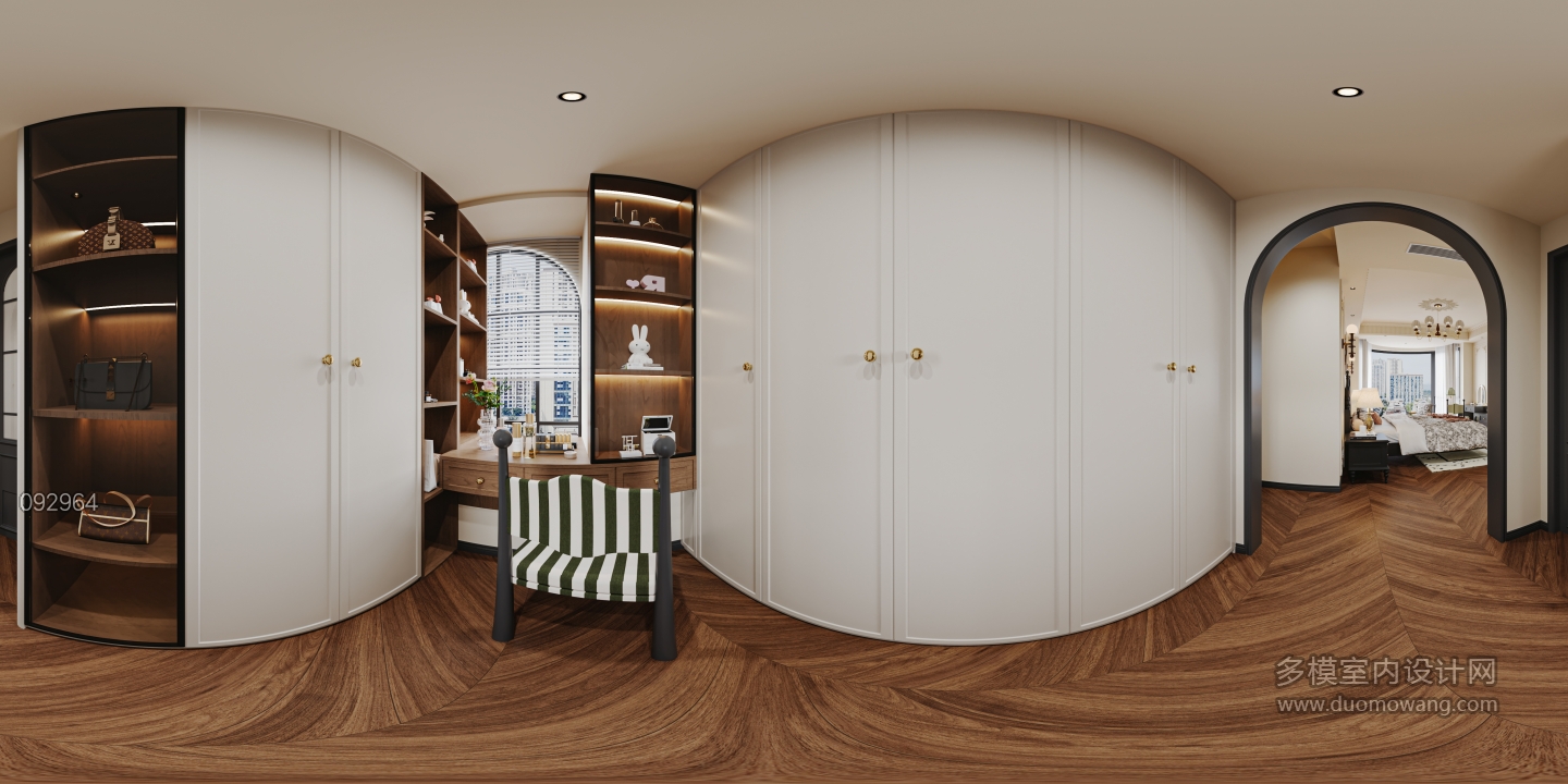 法式主卧衣帽间