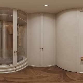 三楼卧室2衣帽间全景