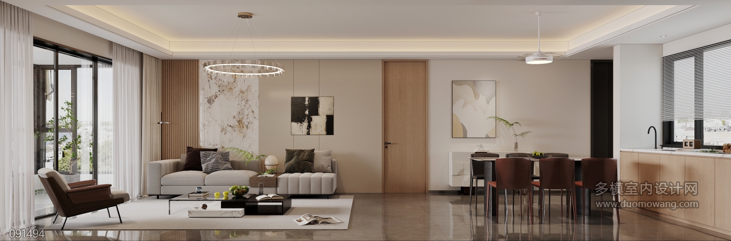 客餐厅_沙发背景