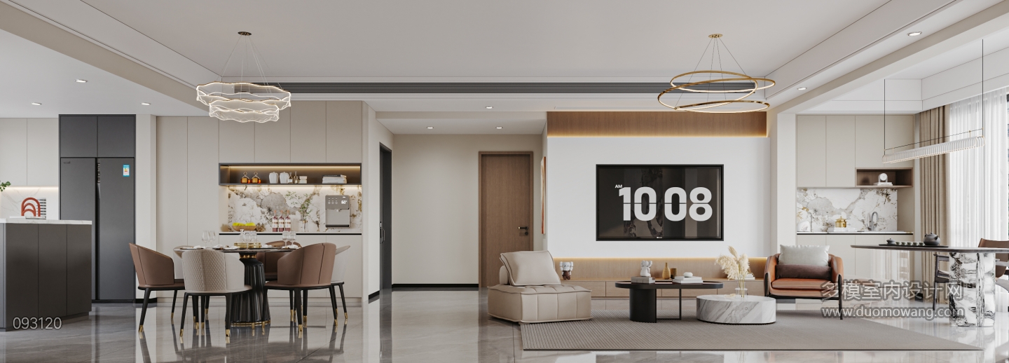 现代客餐厅特写