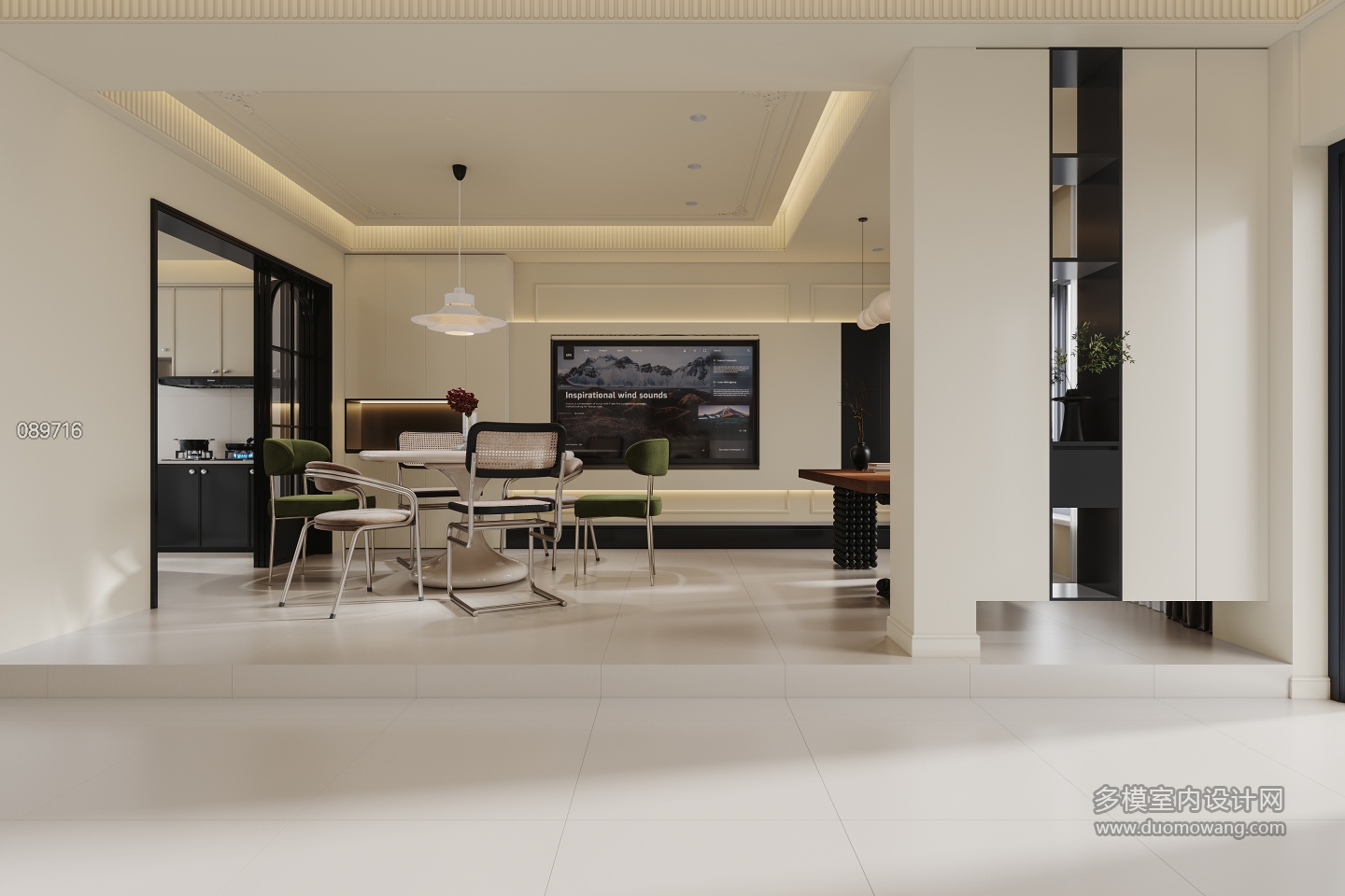 现代轻法一层餐厅