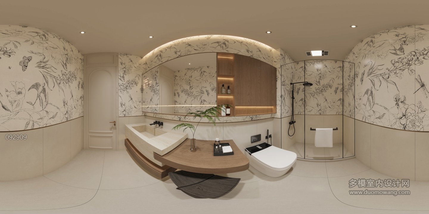 三楼卧室1卫生间全景