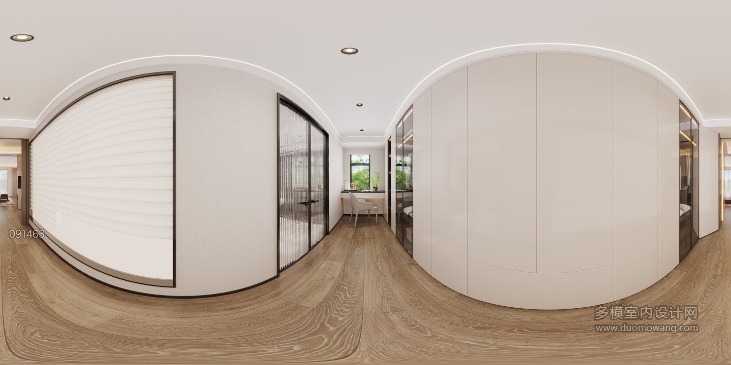 现代衣帽间全景