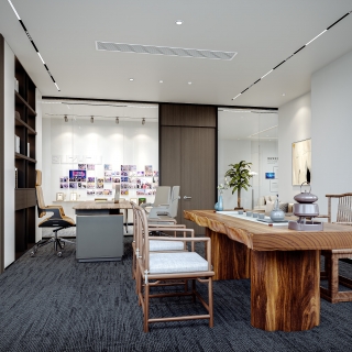 现代办公茶室静态