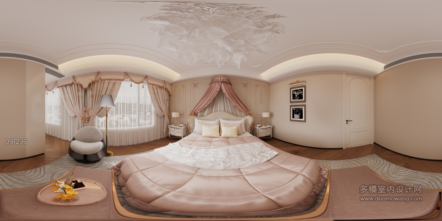 现代2楼主卧全景